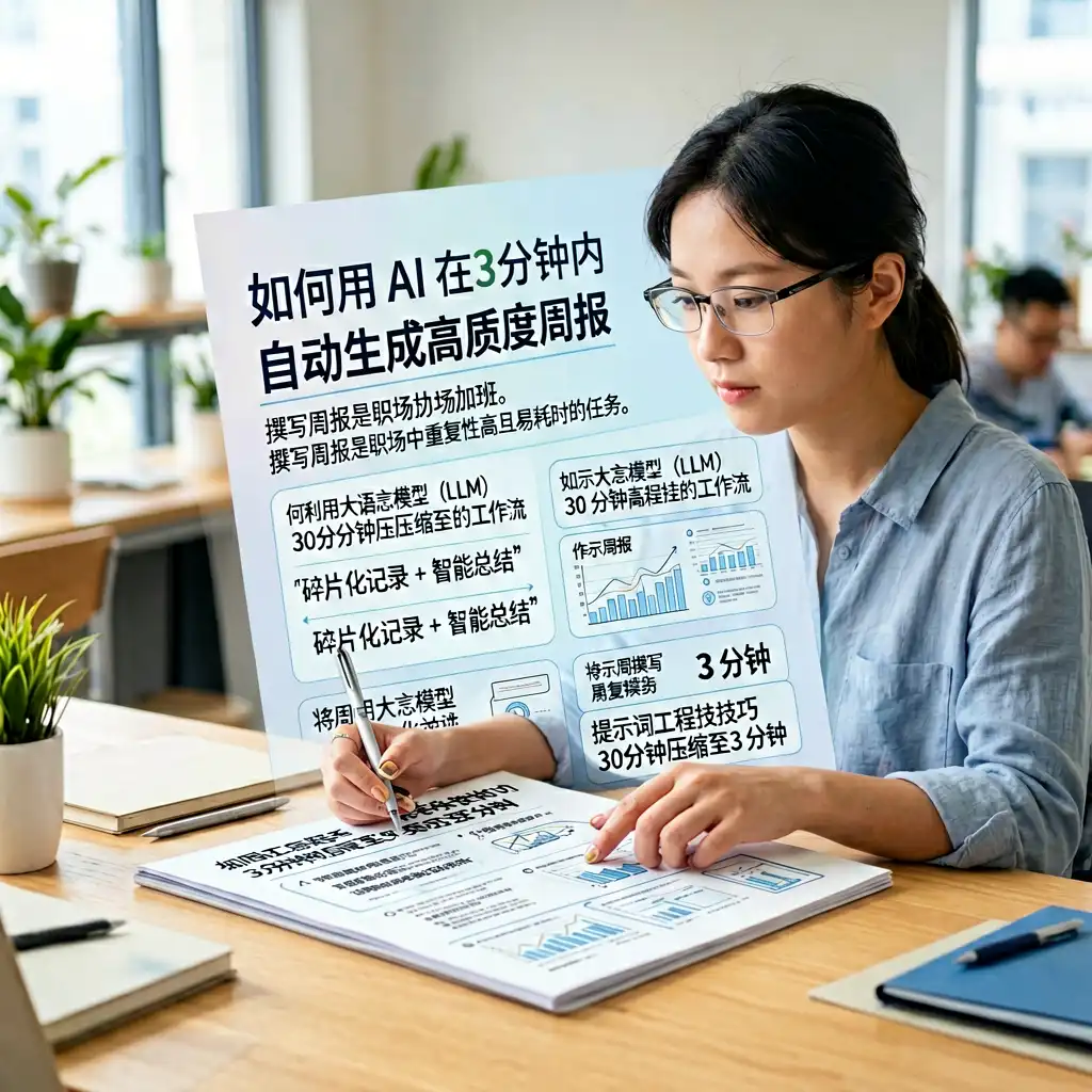 告别加班：如何用 AI 在 3 分钟内自动生成高质量周报