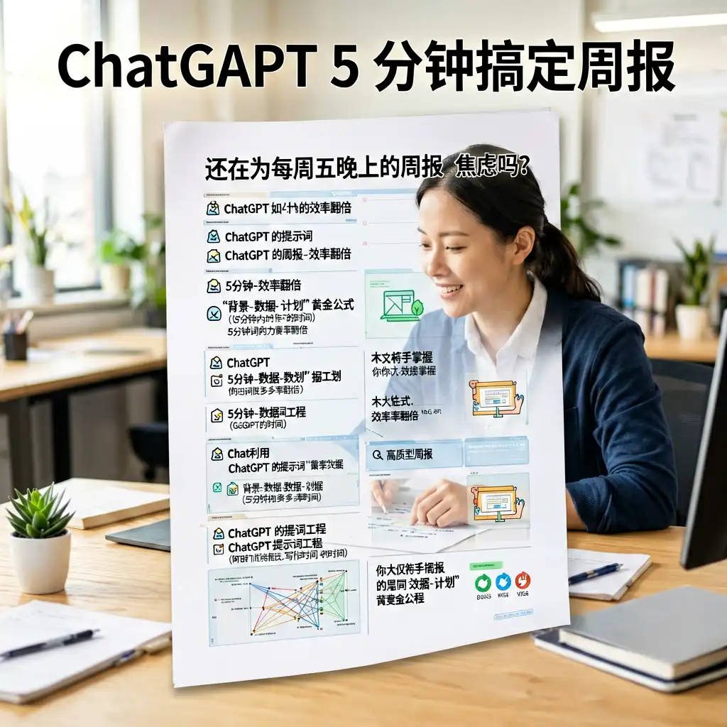 ChatGPT 5 分钟搞定周报，效率翻倍
