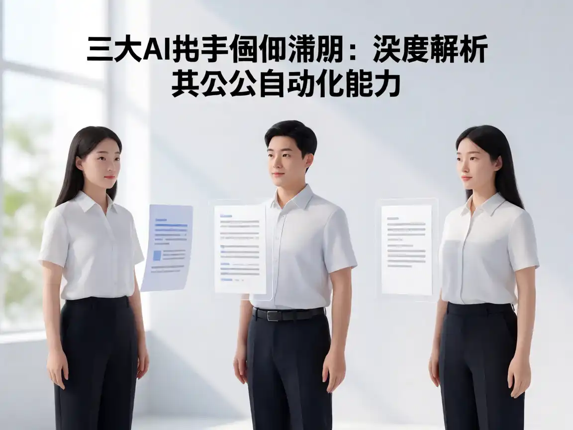 三大AI助手横向测评：深度解析其办公自动化能力