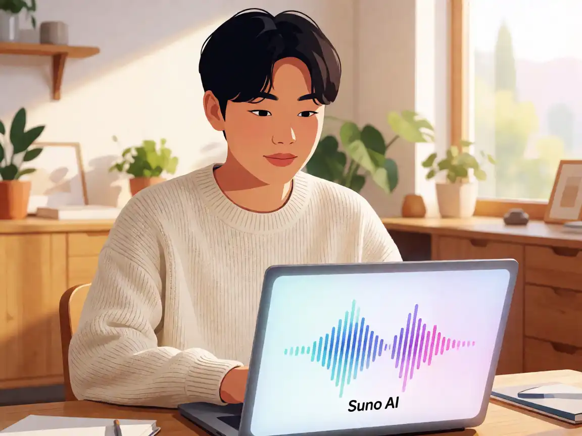 Suno AI 实战指南：从文本到旋律，5 分钟生成一首完整歌曲的全流程拆解