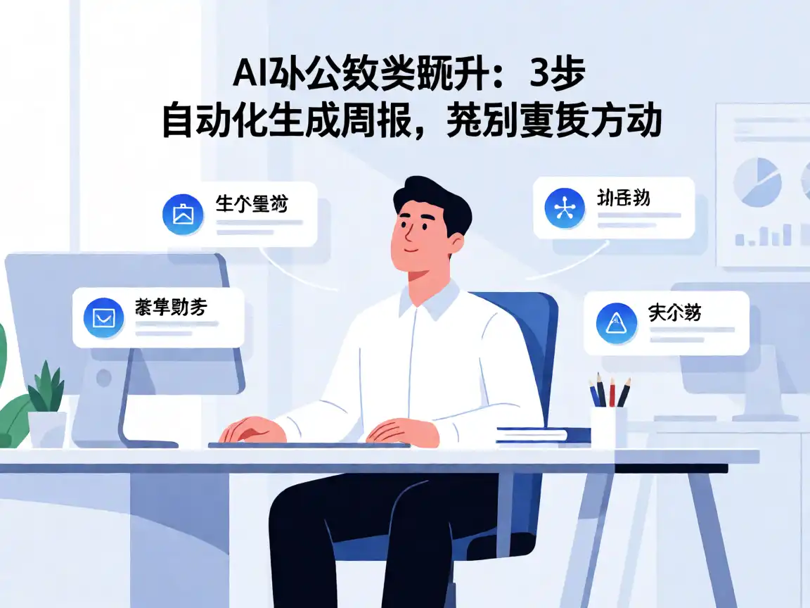 AI办公效率跃升：3步自动化生成周报，告别重复劳动
