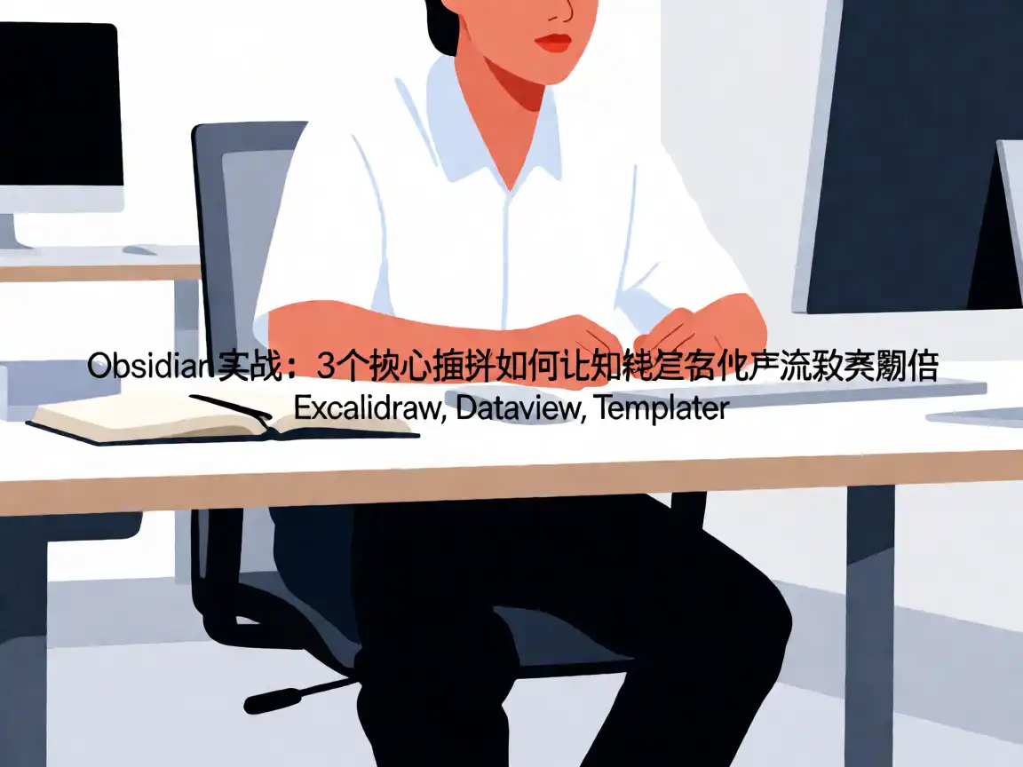 Obsidian 实战：3 个核心插件如何让知识管理工作流效率翻倍