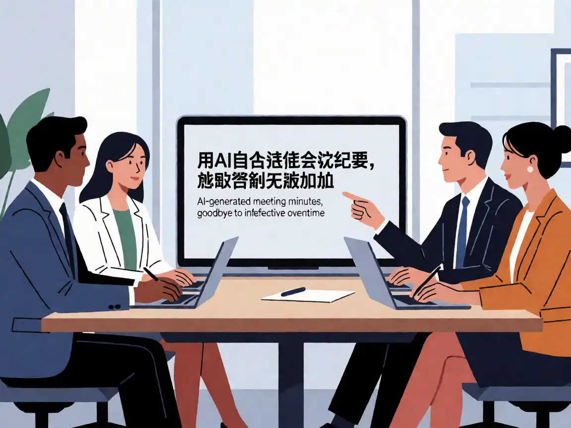 用AI自动生成会议纪要,彻底告别无效加班